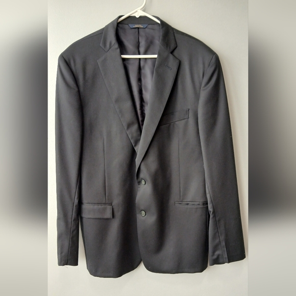 Brooks Brothers 100% Wool "1818 Regent" Black Blazer USA Mens Size 44L Classic - Picture 1 of 9